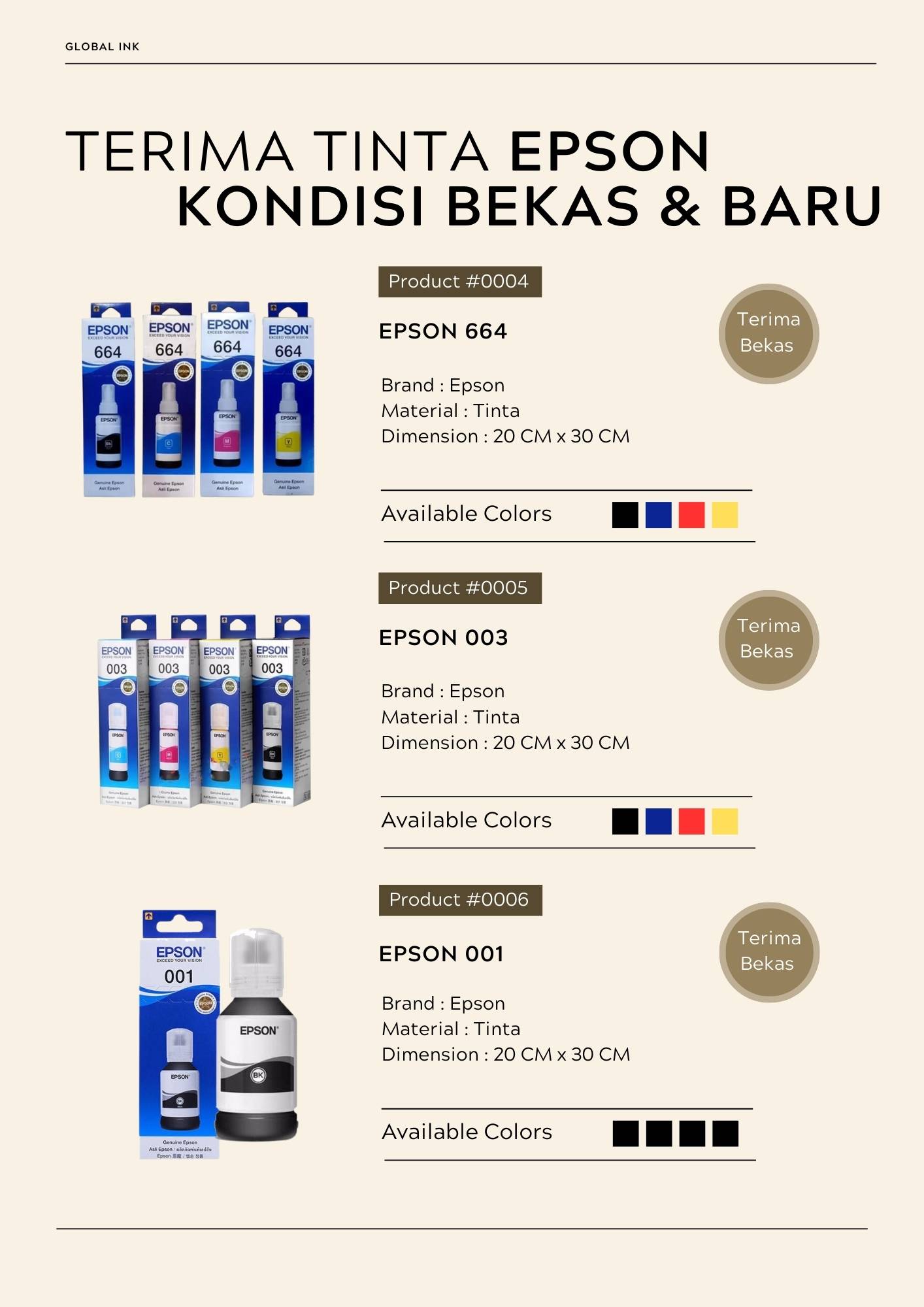jual beli tinta epson